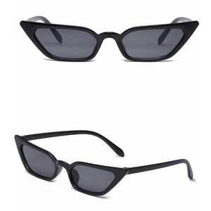 VINTAGE 90s CAT EYE SUNGLASSES / OS / BLACK